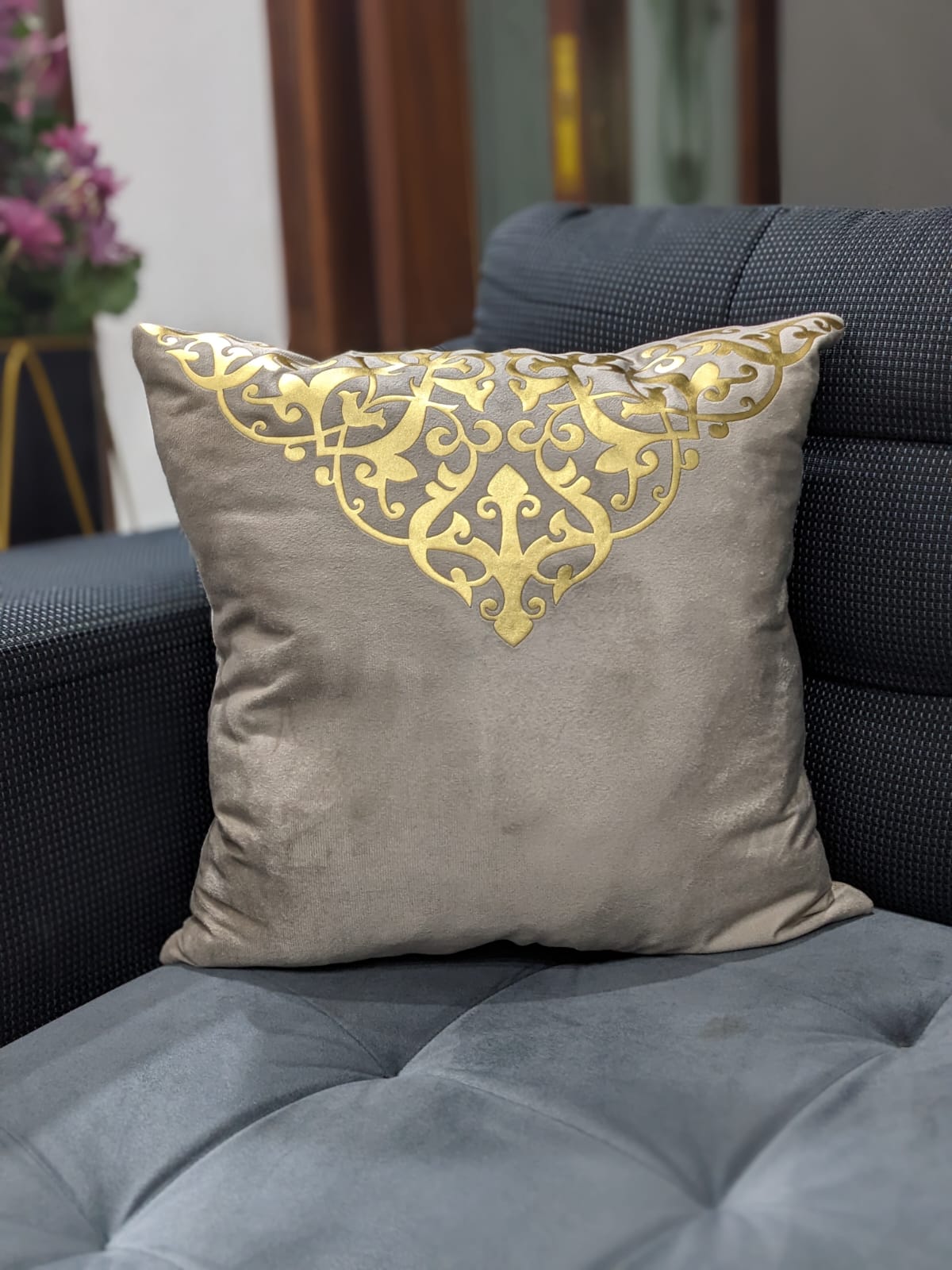 Italian Velvet Laser Motive Cushion Covers