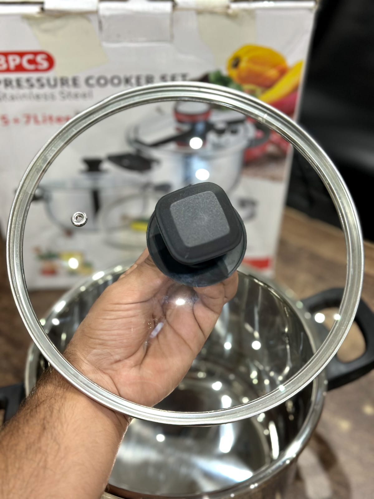 3 in 1 Korean Stainless Steel Pressure Cooker Set – Cooking Pot + Steamer | 5L & 7L Sizes
