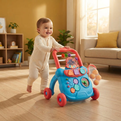 Multi-Function Baby Activity Walker with Musical Piano & Learning Toys