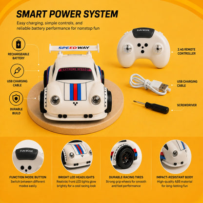Smart RC Car for Kids – Rechargeable 2.4GHz Remote