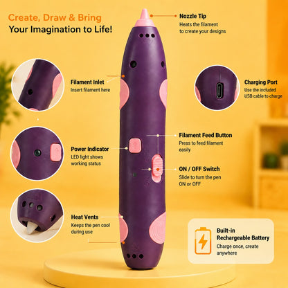 3D Drawing Pen for Kids | Creative 3D Art Pen