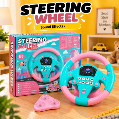 Kids Steering Wheel Toy with Lights & Sounds