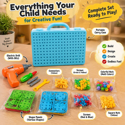 Magic Panel 3D Building Blocks Kit | Kids Creative Drill Toy 249 PCS