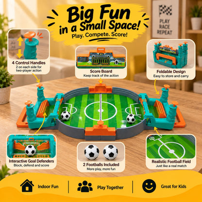 2 Player Tabletop Football Game for Kids – Mini Soccer Board Toy