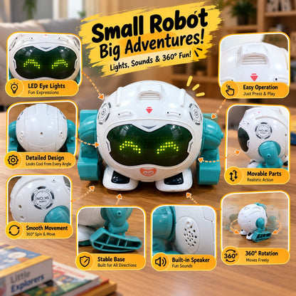 Voice Control Robot Toy for Kids – Dancing, LED Lights & Music