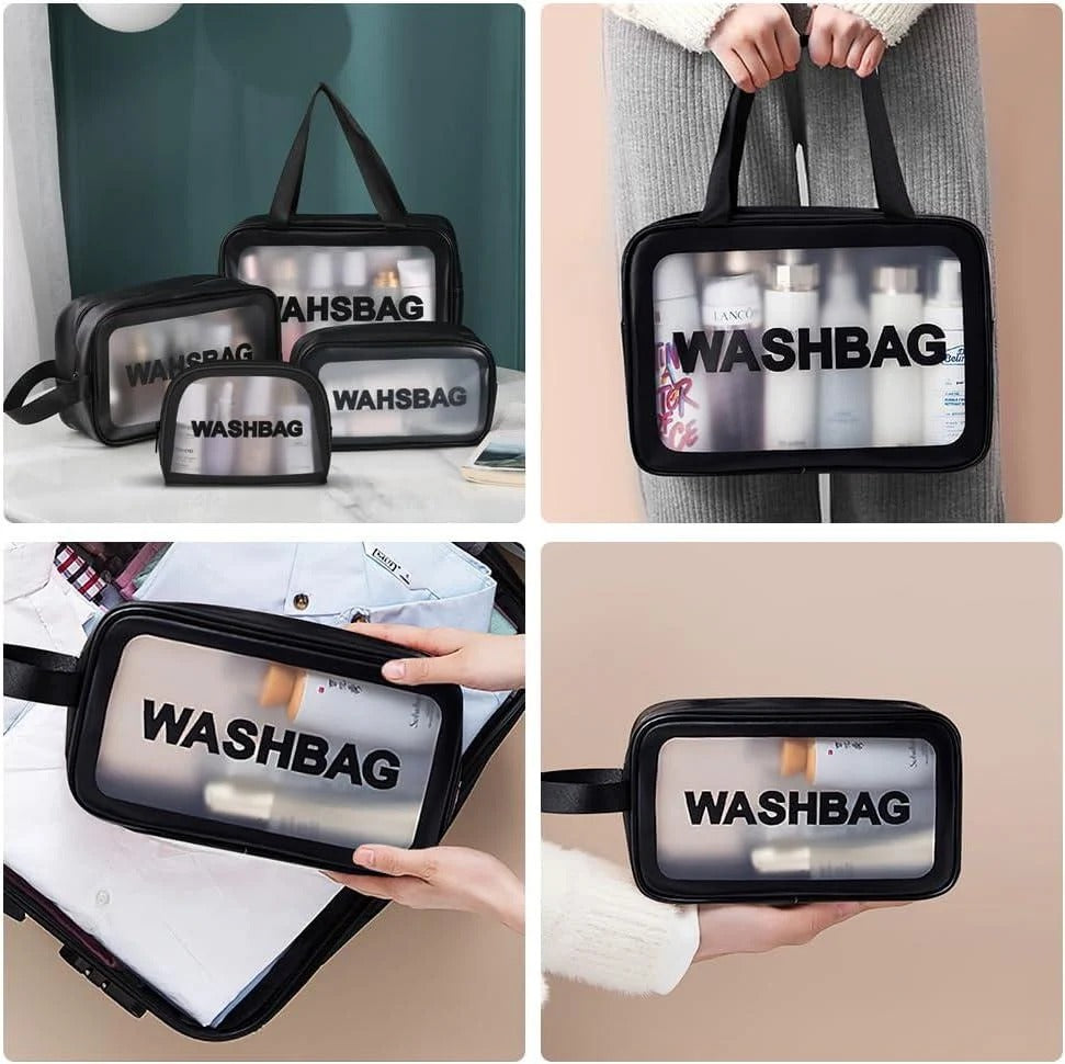 Black Waterproof Travel Toiletry Bag