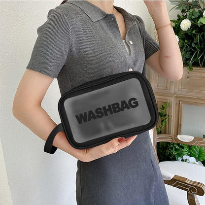 Black Waterproof Travel Toiletry Bag