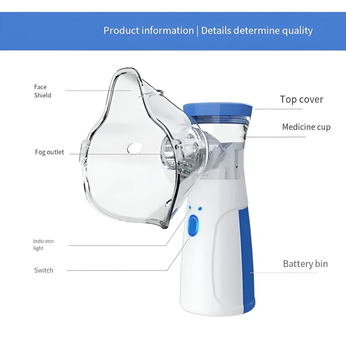 JSL-W302 Portable Ultrasonic Mesh Nebulizer