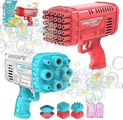 Electric 2-in-1 Rocket Bubble Gun for Kids