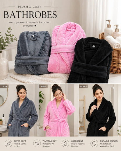 Couple Fleece Bathrobes | Winter Robes