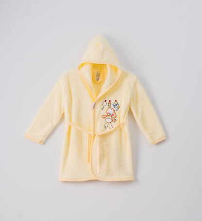 Hooded Baby Bathrobe | Random Colours & Designs