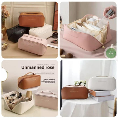 Portable PU Makeup Multifunctional Bag.