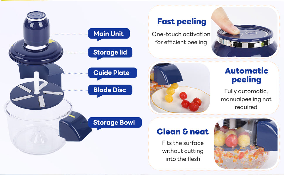 Turbo Peel Electric Fruit & Vegetable Peeler | Big Size