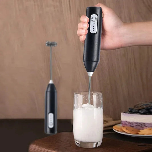 Coffee Mixer Rechargeable Milk Shaker Maker Frother – USB Charging, 3-Speed Adjustable Blender, Egg Beater, Handheld Coffee Beater INVOICE PAY