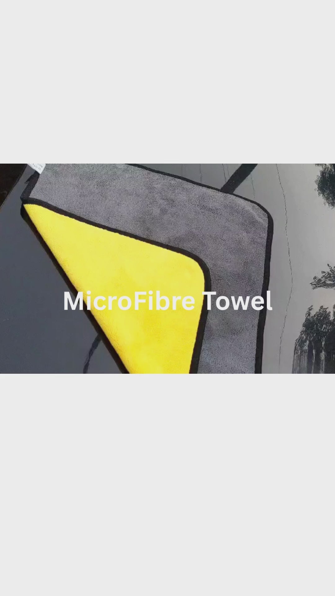 Microfibre Towel Cloth For Car Cleaning | Dual Layer PACK of 3 | Premium Quality