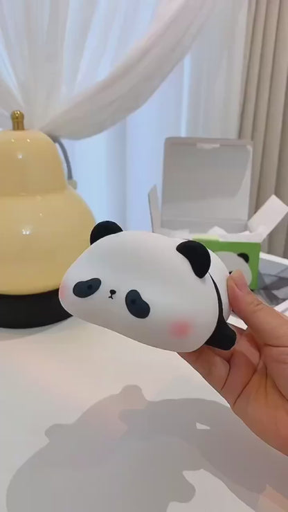Cute Panda Silicone Night Light – Soft LED Bedside Lamp