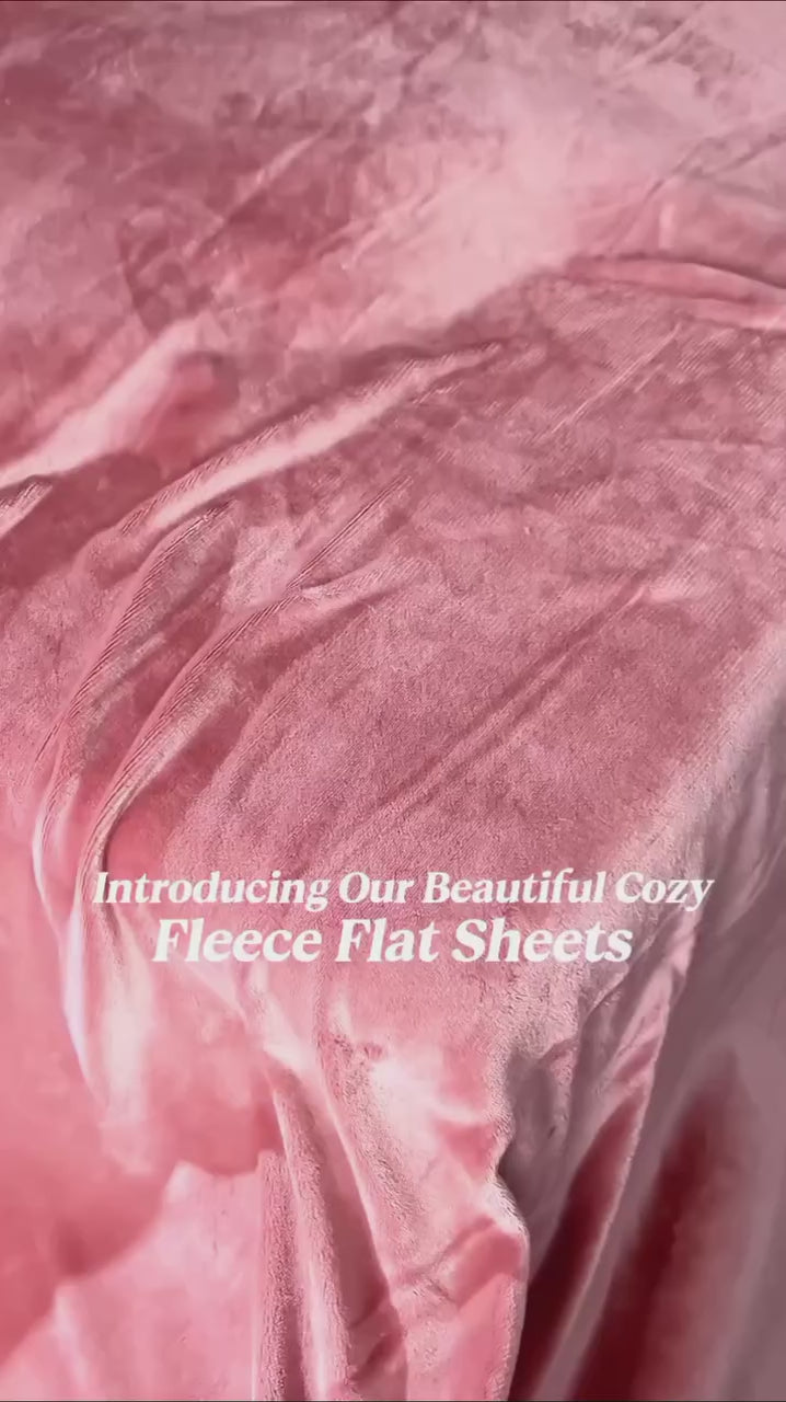 Soft Velvet Fleece Bedsheet | King Size with Pillow Covers