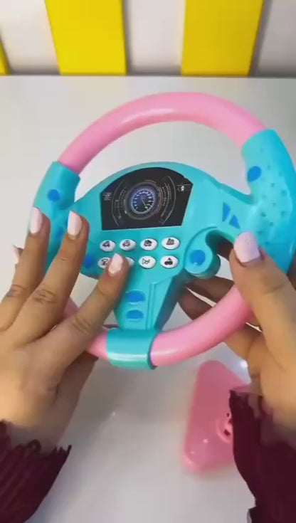 Kids Steering Wheel Toy with Lights & Sounds