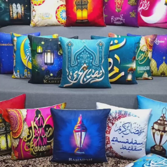 Ramzan Kareem  Lightening Cushion Cover & Table Runner