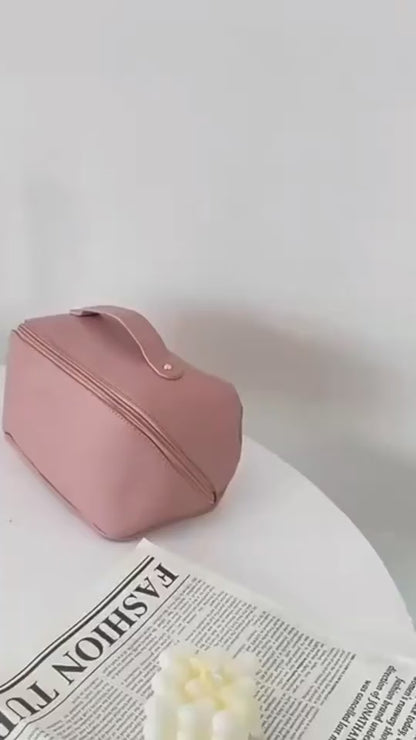 Portable PU Makeup Multifunctional Bag.