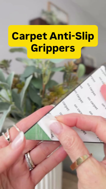 Anti-Slip Carpet Grippers – Reusable & Waterproof Rug Pads (8 Pcs)