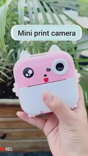 Kids Mini Pocket Camera with Instant Photo Printer 1080p high Resolution